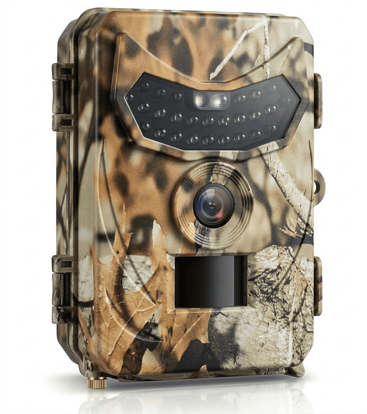 Wildkamera 12 MP – Frontansicht im Tarndesign