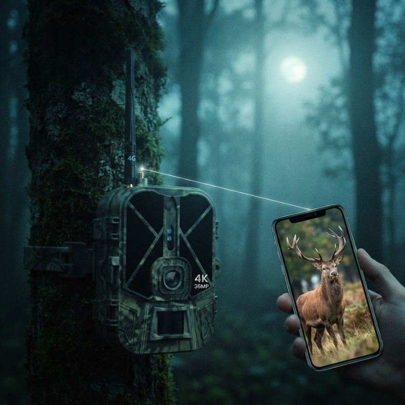 4K Wildkamera 4G – Bedienfeld und Menü der Wildkamera